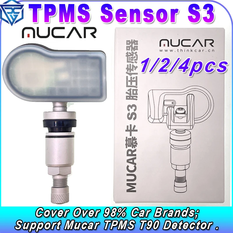 MUCAR S3 2in1 Sensor TPMS 315MHz 433MHz S3 Universal Sensor Automotive Mechanical Workshop Tools TPMS Program PK THINKCAR S3