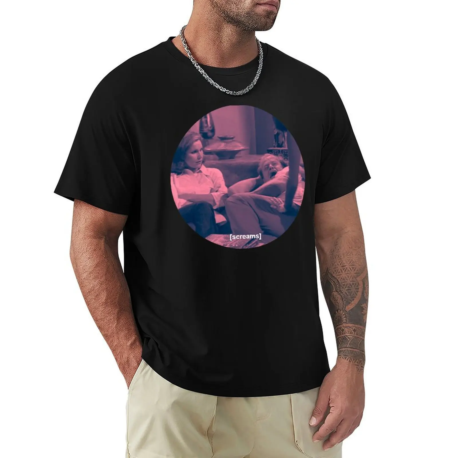 screams T-Shirt Big and Tall Casual T-Shirt