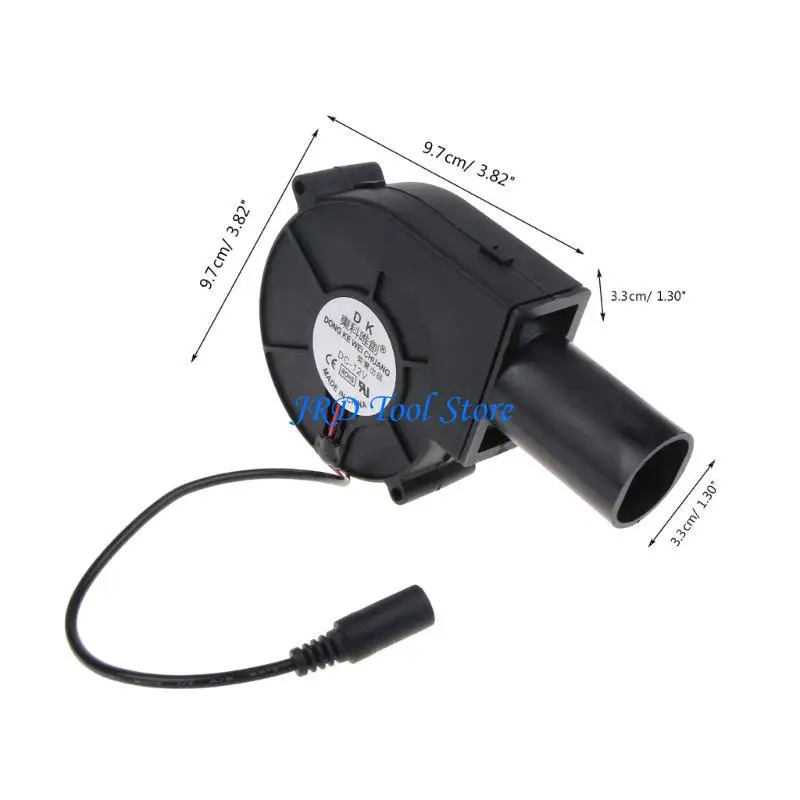 A2UD BBQ Fan Cooking Cooking Camping Blower Charcoal Starter 12V 2A Stufa in legno Voluto ARIRI Volume regolabile 5500