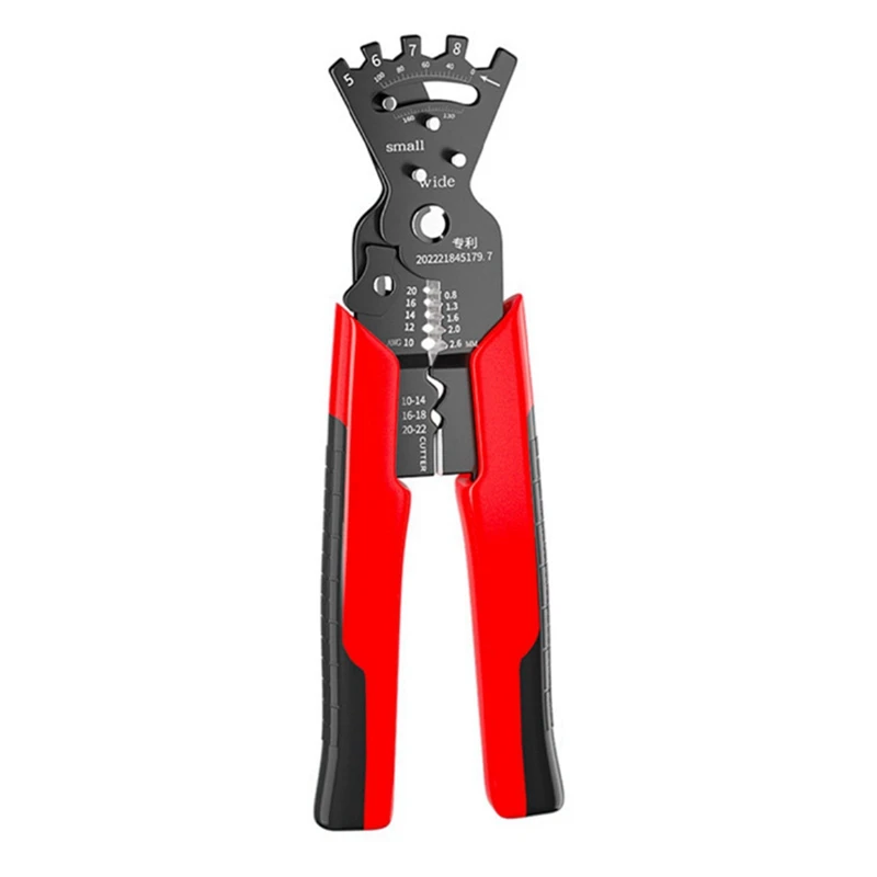 1 Piece Wire Stripping Pliers Red Metal For Cable Cut Crimp Bending Wire Stripper Wrench Cable Cutter Crimper Hand Tool