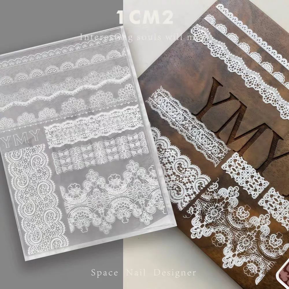 1pc 스웨터 뜨개질 레이스 3D 아크릴 금형 네일 아트 장식 손톱 DIY 디자인 실리콘 네일 아트 템플릿 네일 금형