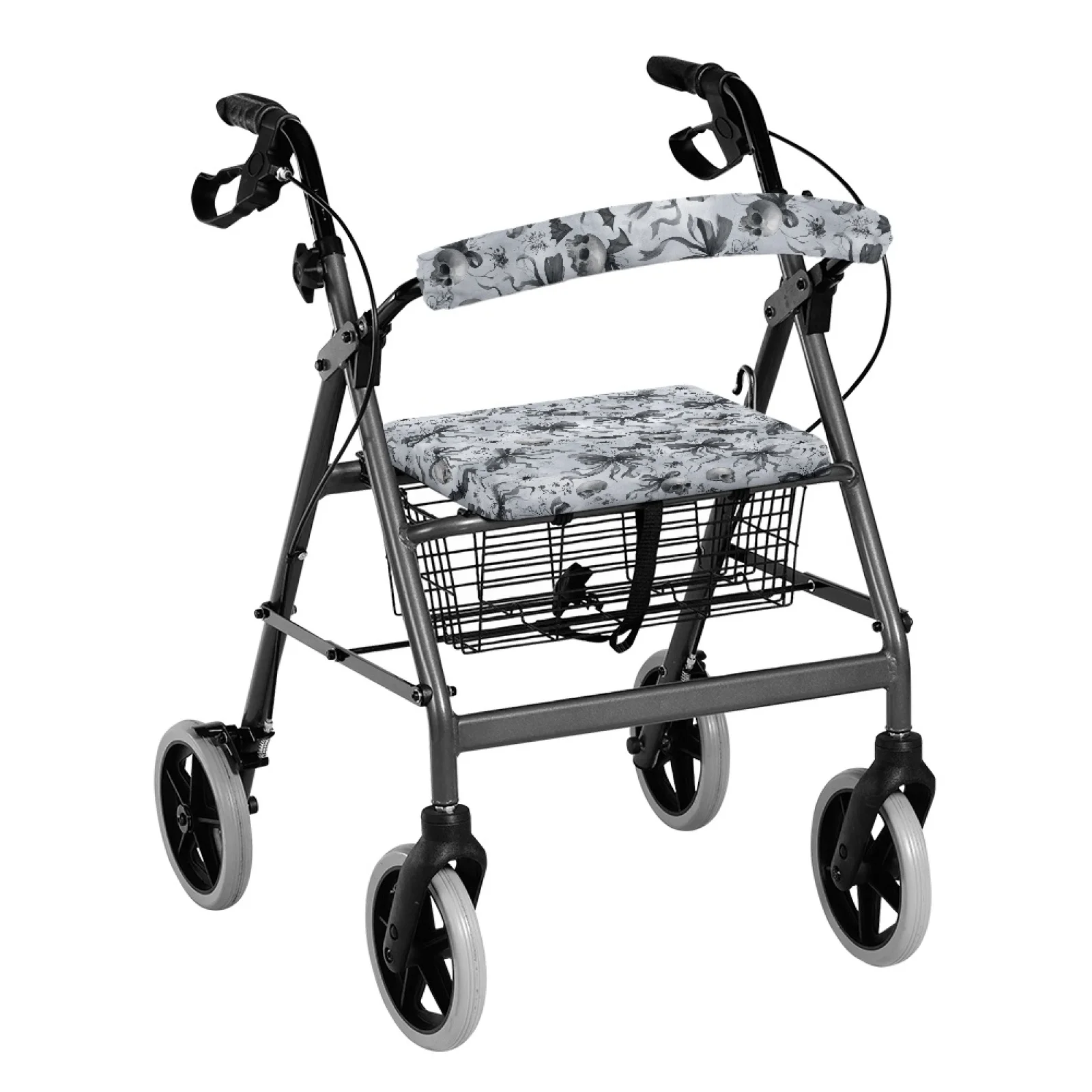 Coloranimal Skull Bow Bat Print 2 Pcs Walker Seat Covers for Senior Rollator Walker Seat and Back 2026 Trending