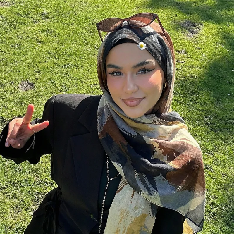

Pashmina Bohemia Hijab Scarf Long Muslim Shawl Female Foulard Soft Turban Head Wraps For Abaya Women Veil Headband Luxury Brand