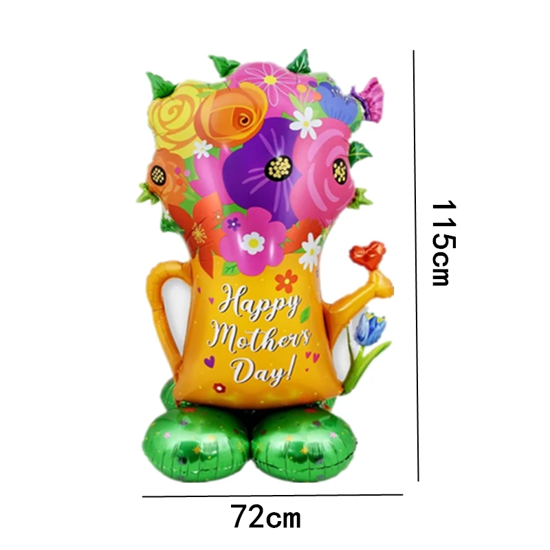 1PC Large Standing Base for Mother\'s Day MOM Aluminum Film Balloon Happy Mother\'s Day Decorative Decoration