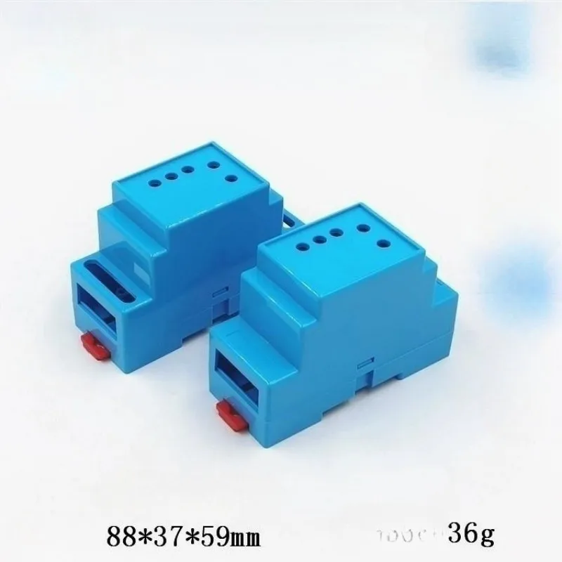 88x37x59mm Small Din Rail Mounting Instrument Housing DIN Rail PLC Junction Box Plastic Electronics Shell Project Case