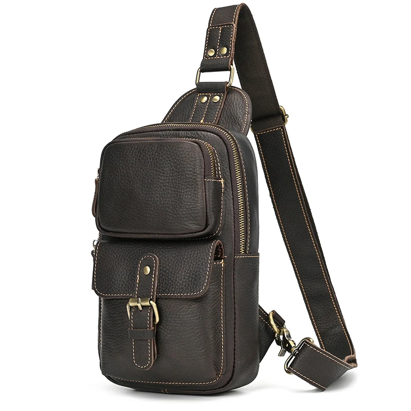 

New Designer Luxury Designer Chest Bag Single Shoulder Backpack Bag For Men Male Chest Pack Vintage Style Dropshipping Men Bag