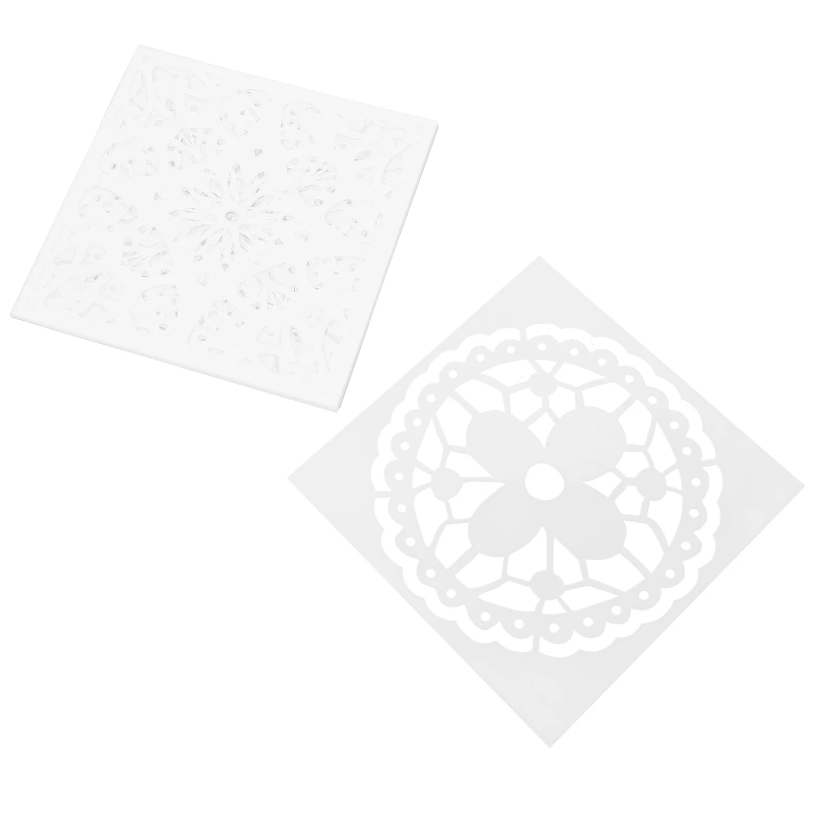 Set di stencil riutilizzabili premium da 8 pezzi Stencil per pittura con mandala scavato Stencil per legno in tessuto per piastrelle da parete per pavimenti