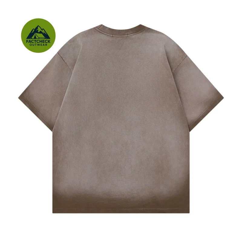 FACTCHECK High Quality EU US Size Wasteland-style splatter-paint graffiti short-sleeve shirtTShirt