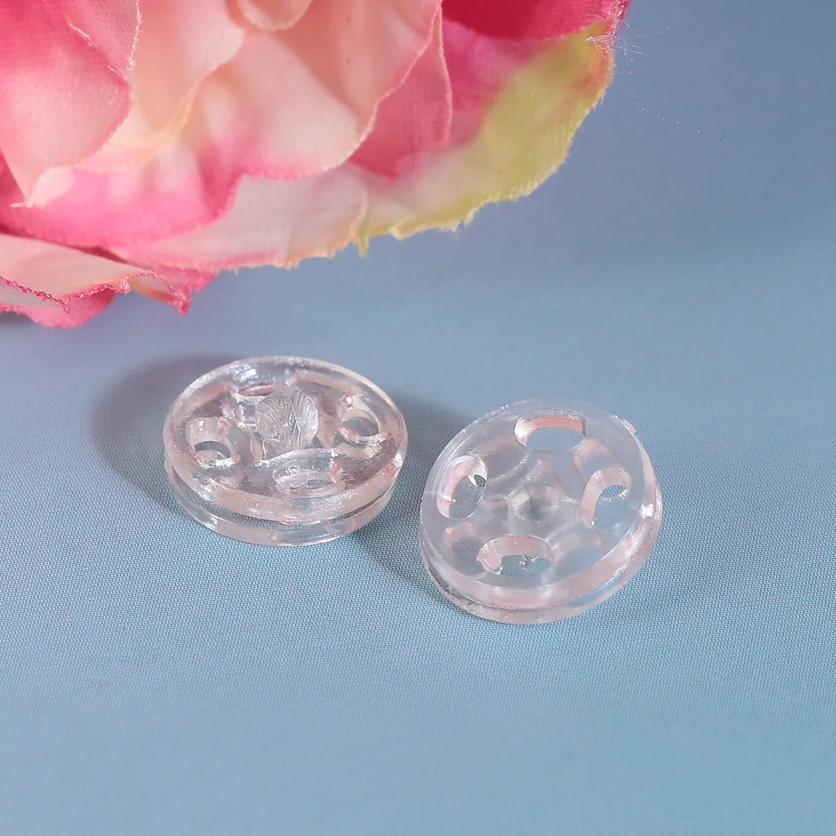 

1000 Pcs Transparent Mother Child Buckle Durable Plastic Sewing Buttons for Shirts Knitting Clothes DIY Crafts Projects