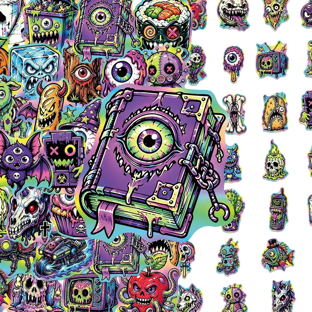 10/30/50pcs Cartoon Monster Zombie Graffiti Stickers Funny Decorati Sticker DIY Suitcase Stationery Phone Waterproof Sticker Toy