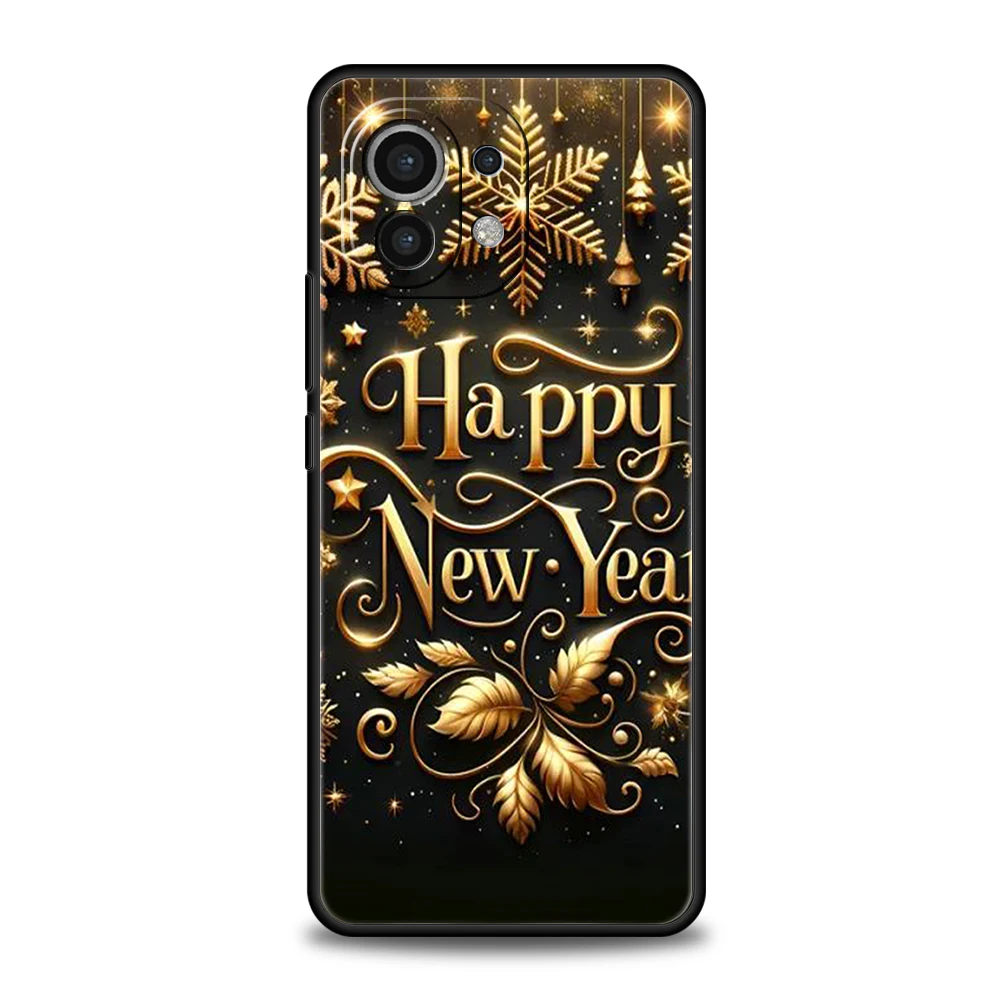 حافظة هاتف لهاتف Xiaomi Mi 15 14 13 12 11 Ultra 14T 13T 12T 11T 10T Pro Lite 5G مقاومة للصدمات لينة من البولي يوريثان شل السنة الجديدة عيد الميلاد #2