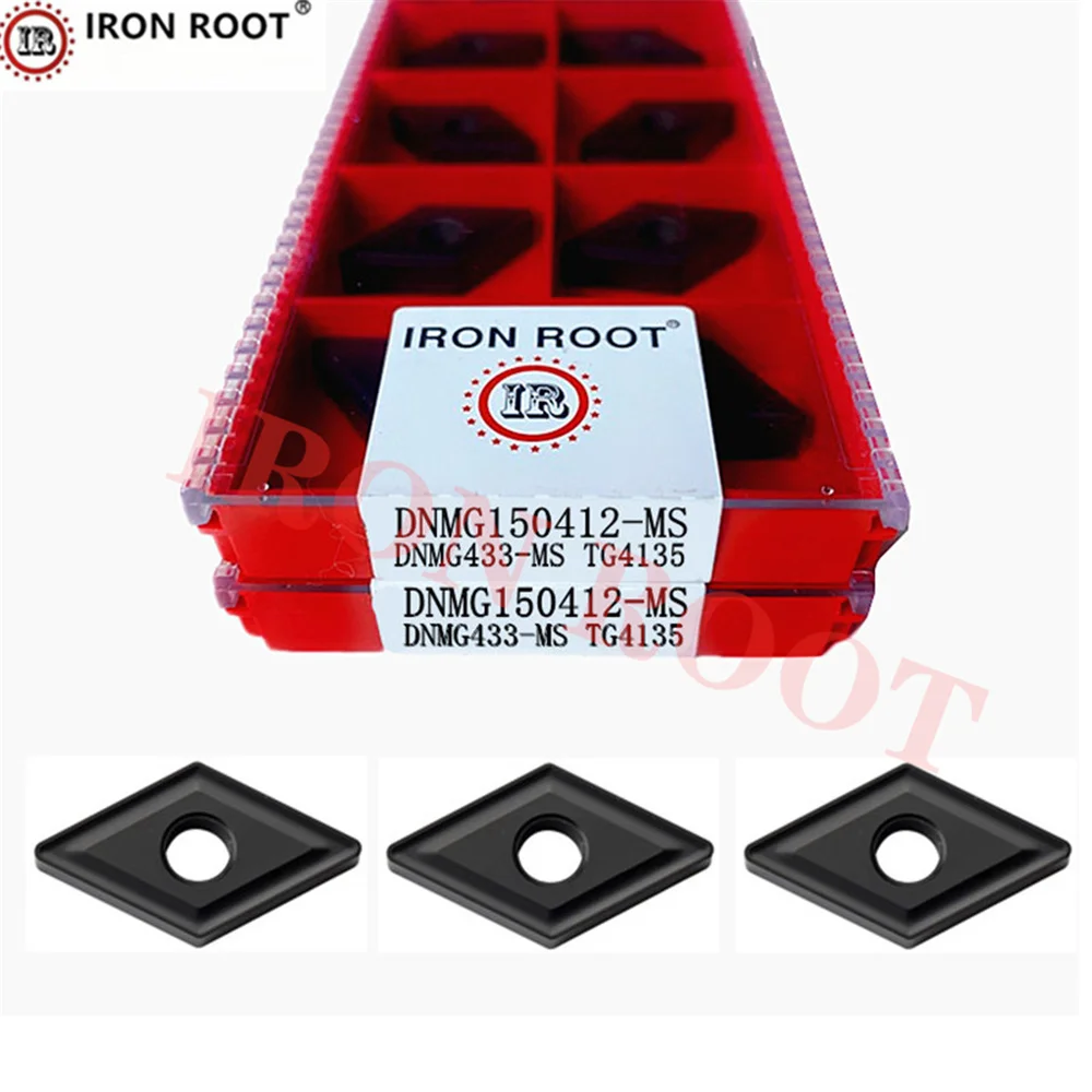 

IRON ROOT carbide cutting inserts DNMG150404, 150408, 150412-TM, MS TG4135 for CNC lathes with MDJNR and MDQNR toolholders