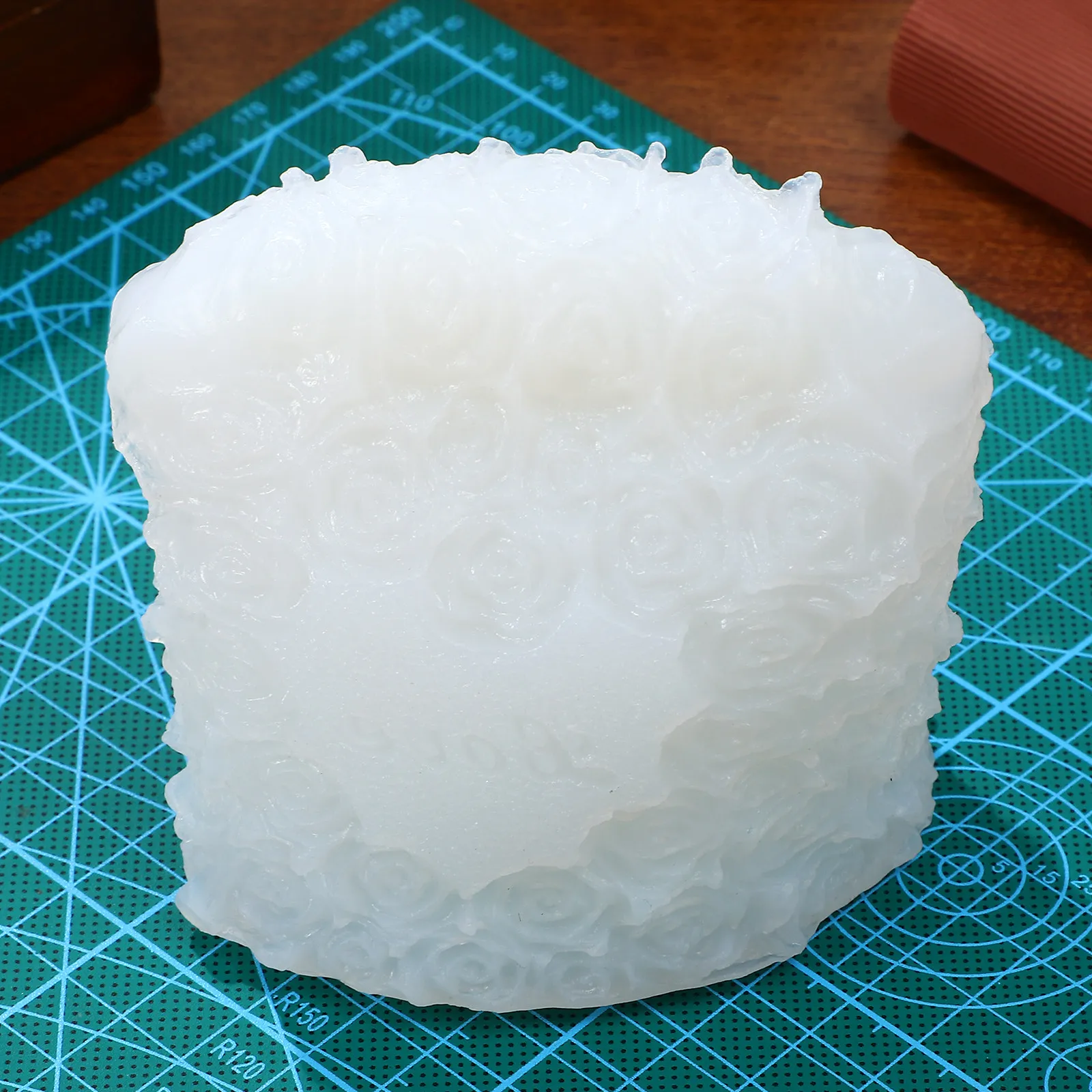Moldes de silicona con forma de flor de rosa, Material antiadherente de primera calidad, molde para chocolate y jabón DIY, aromaterapia perfumada, 2 uds.