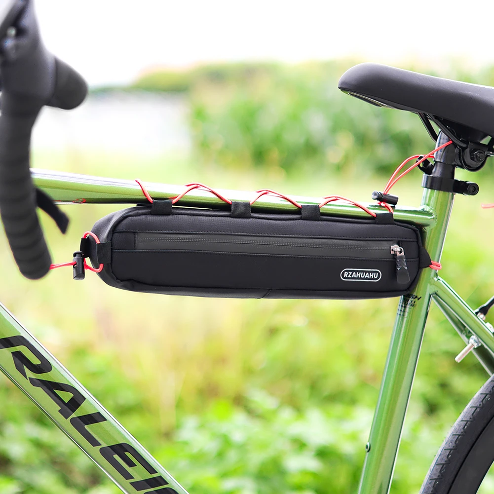 Front Tube Frame Bag Waterproof Bike Pouch Phone Case Large Capacity Cycling Pannier Bag Easy Installation Cycling Equipment