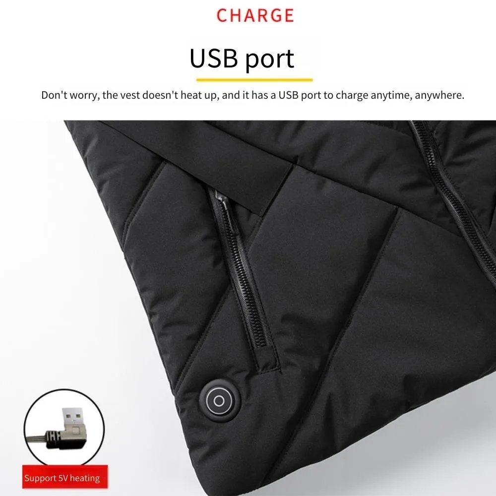 เสื้อกั๊กอุ่นไฟฟ้า NewUSB ปี 2 - Heated Vest Battery บทวิจารณ์และราคา