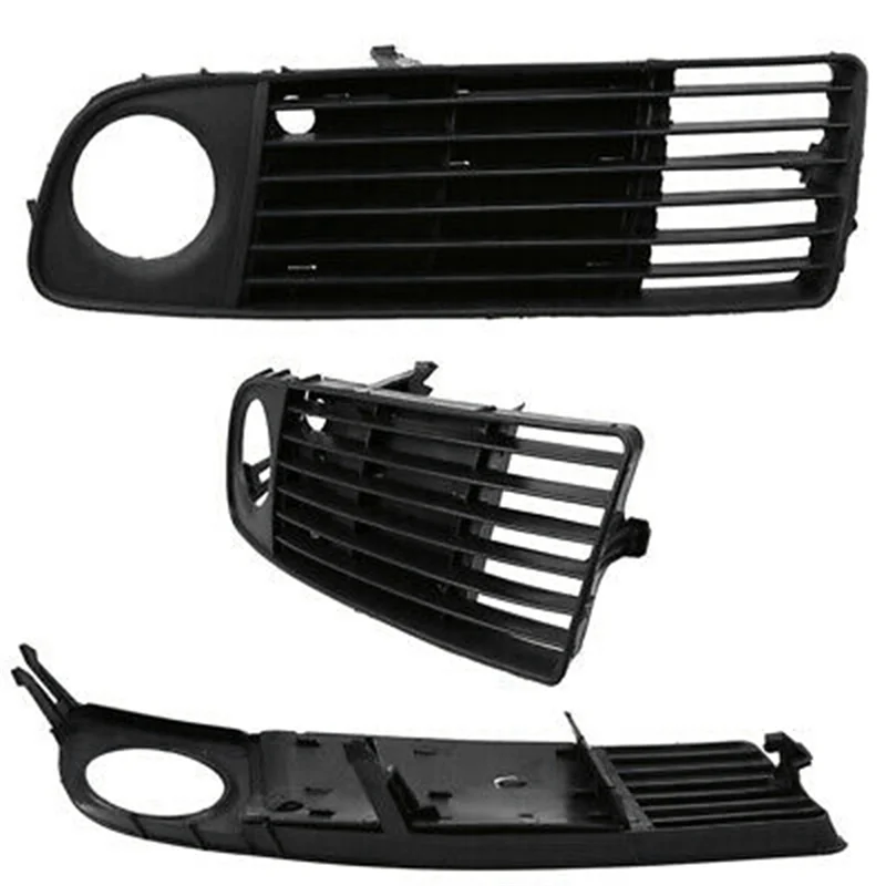 

A040-Automobile Front Bumper Fog Lamp Grille Fog Lamp Frame Cover For A6 C5 1998-2001 4B0807682S 4B0807681S