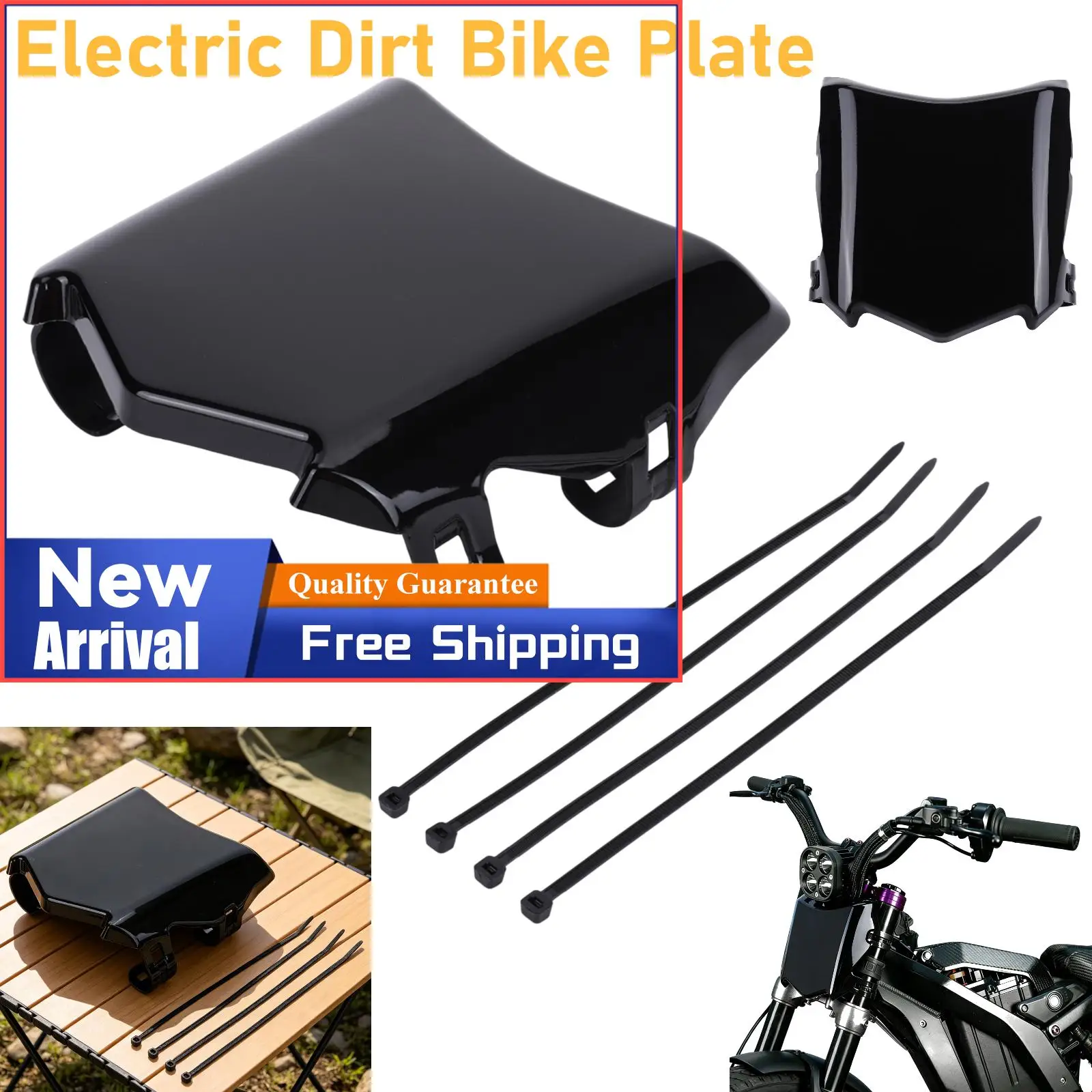 Motorcycle Accessories Front Number Plate Electric Bike For Surron Light Bee S X Talaria Sting Q20 Stark Varg MX Dirt Bike EBike