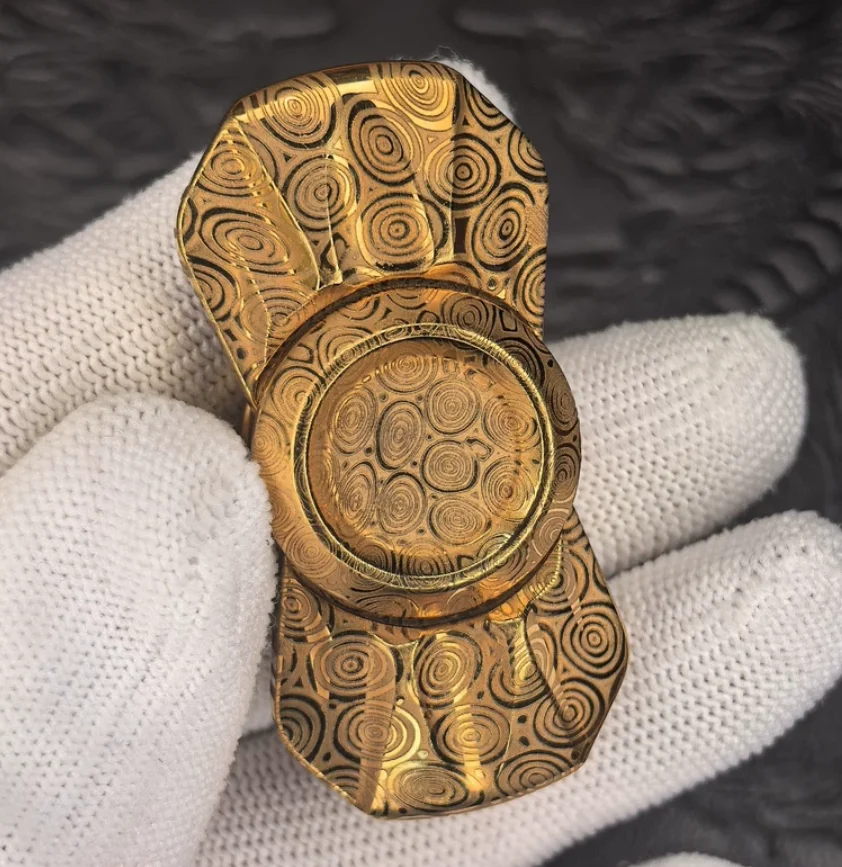 Used EDC Ghost edc wing damascus spinner Fingertip gyroscope Decompression toys