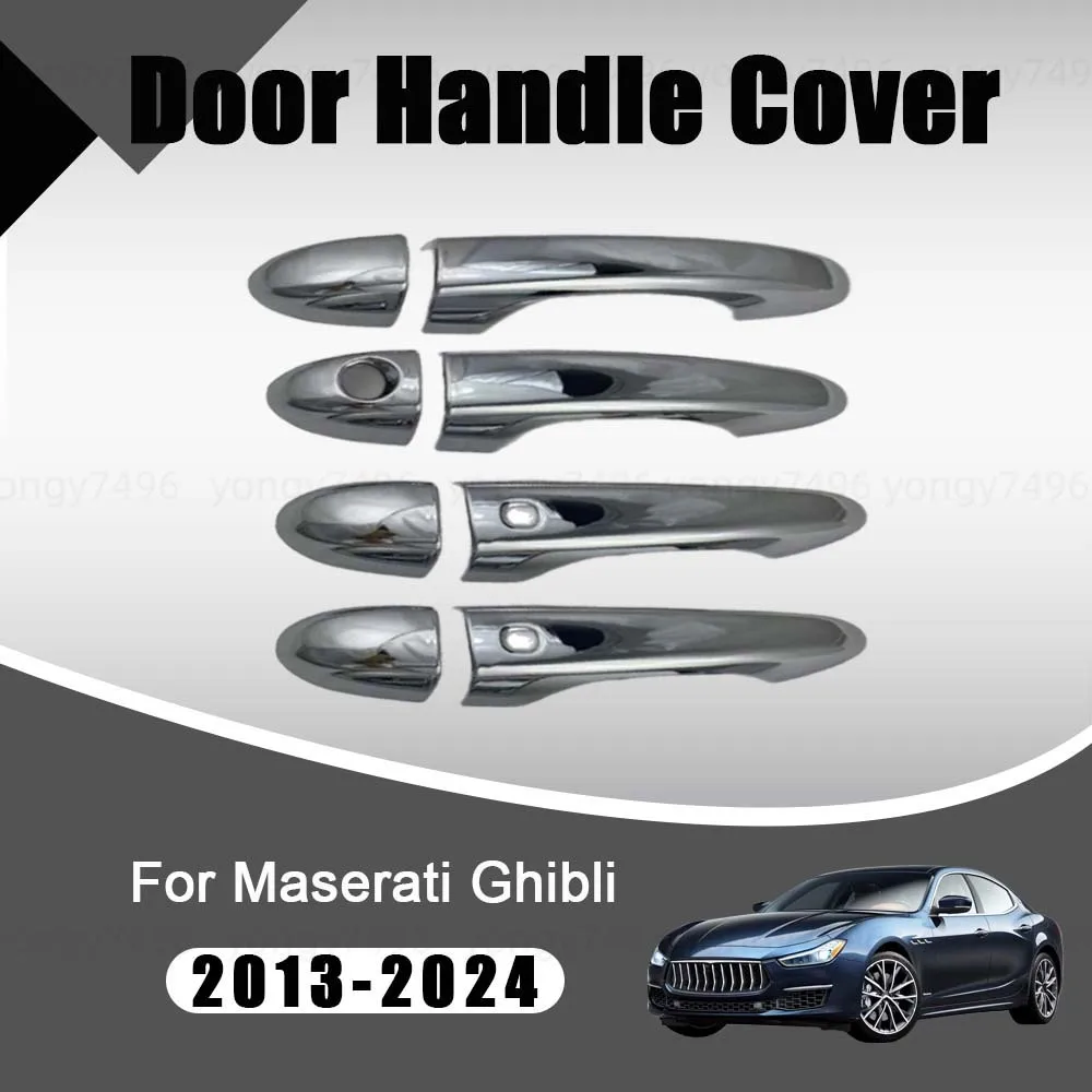 Car Decoration Door Handle Cover For Maserati Ghibli  2013-2024 Electroplating Car Stickers Upgrade Accessories Modify A Car