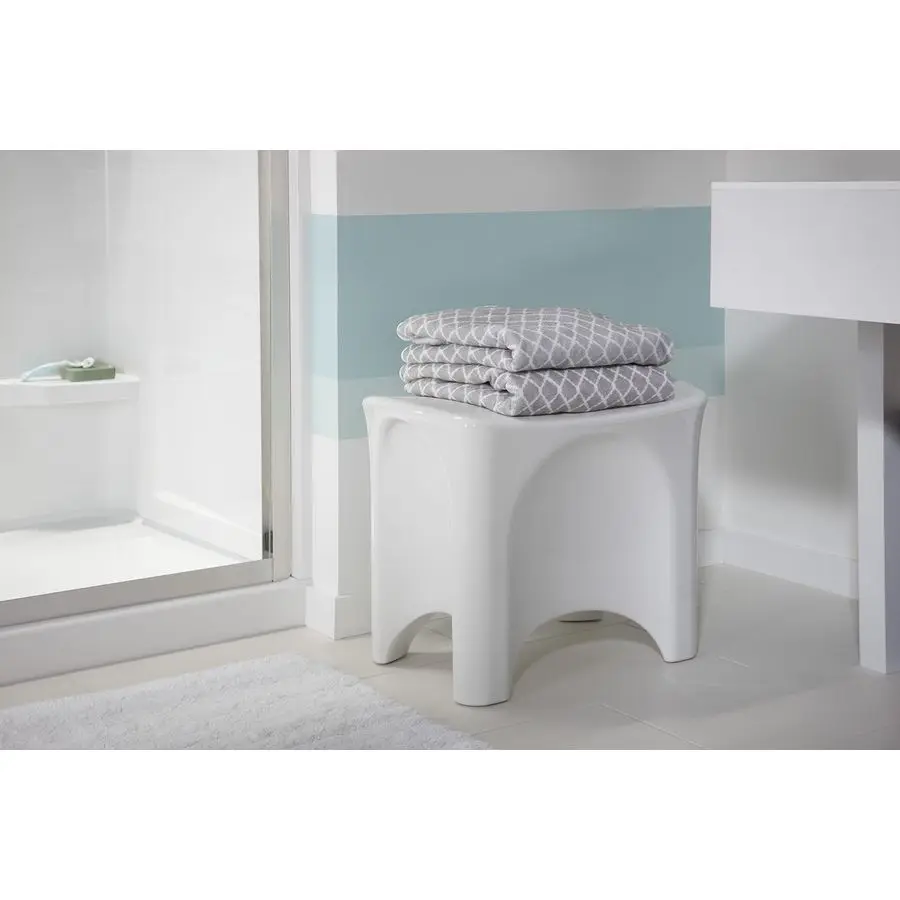 721861040 Freestanding Shower Seat, White