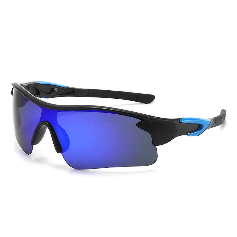 2024 New Colorful Bicycle Riding Glasses One-piece Sunglasses Men Europe And The United States Outdoor Sports Polarizing Sunglas