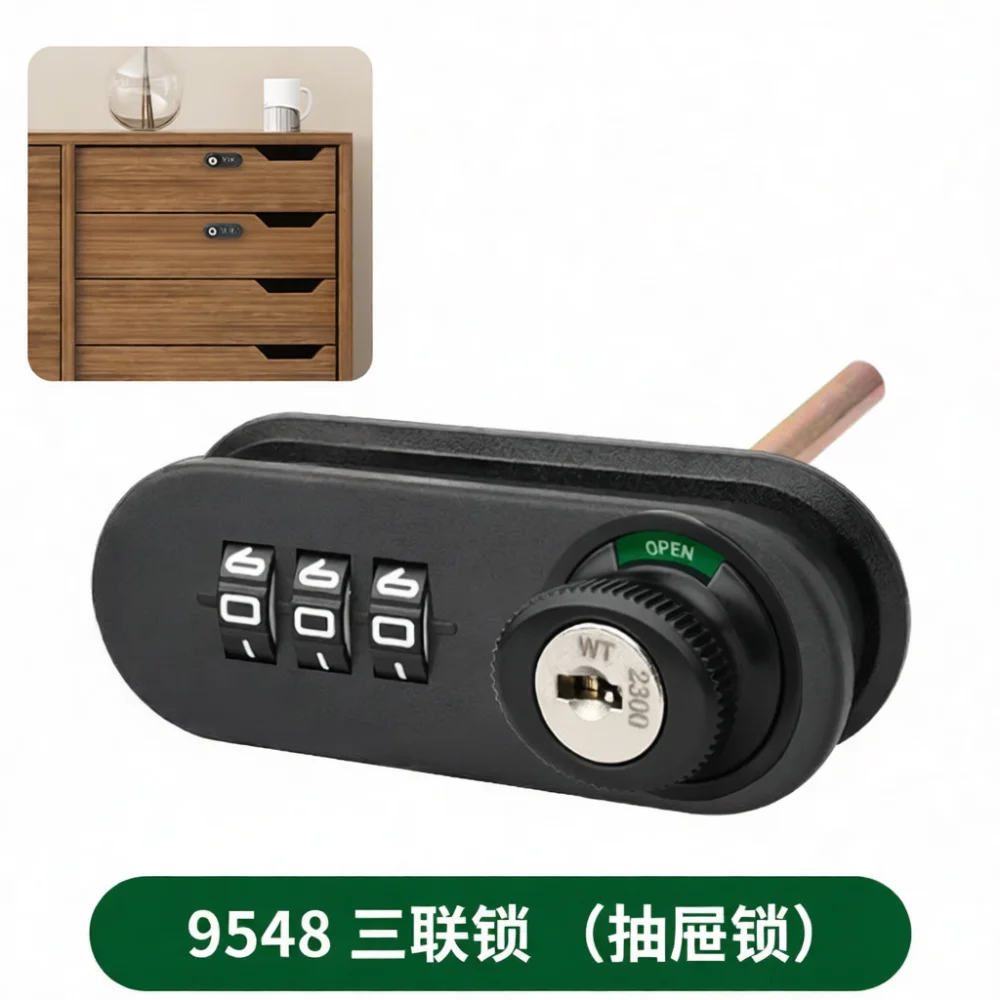 Furniture Hardware Cam Lock - Mekanik Kombinasyonlu Kam Kilidi 3 Haneli