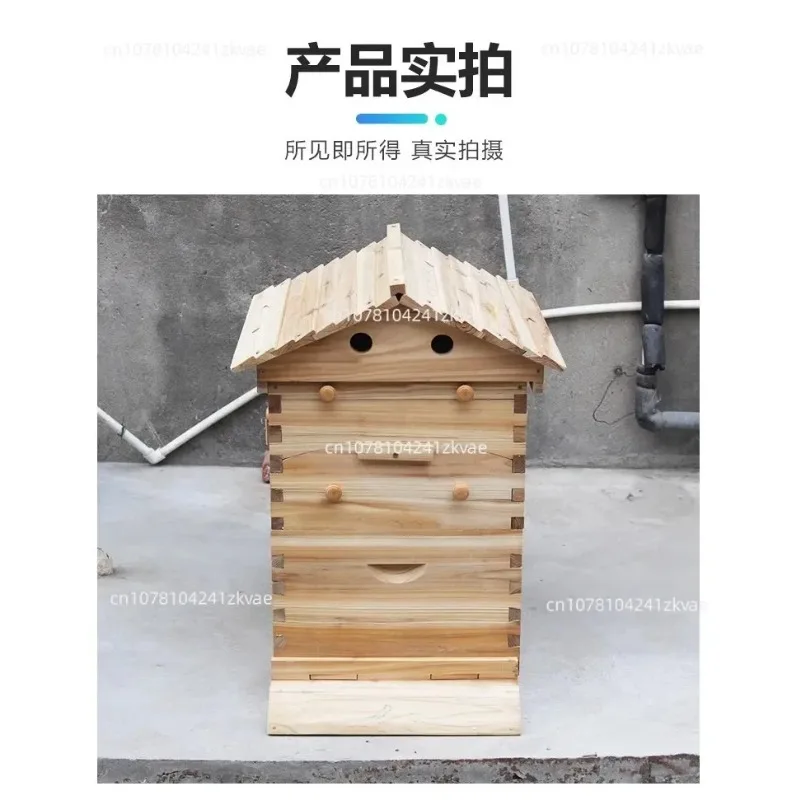 

Hot Sale Wooden Bee Hive Box Honey Automatic Auto Self Flowing Beehive