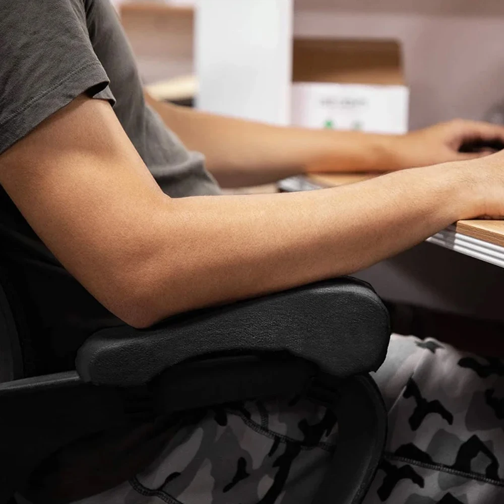 1 Stück ergonomische Armlehnenpolster – Bürostuhl-Armlehnenbezug-Kissen – Ellenbogenstützkissen für Computer, Gaming und Schreibtischstühle – Detail 17