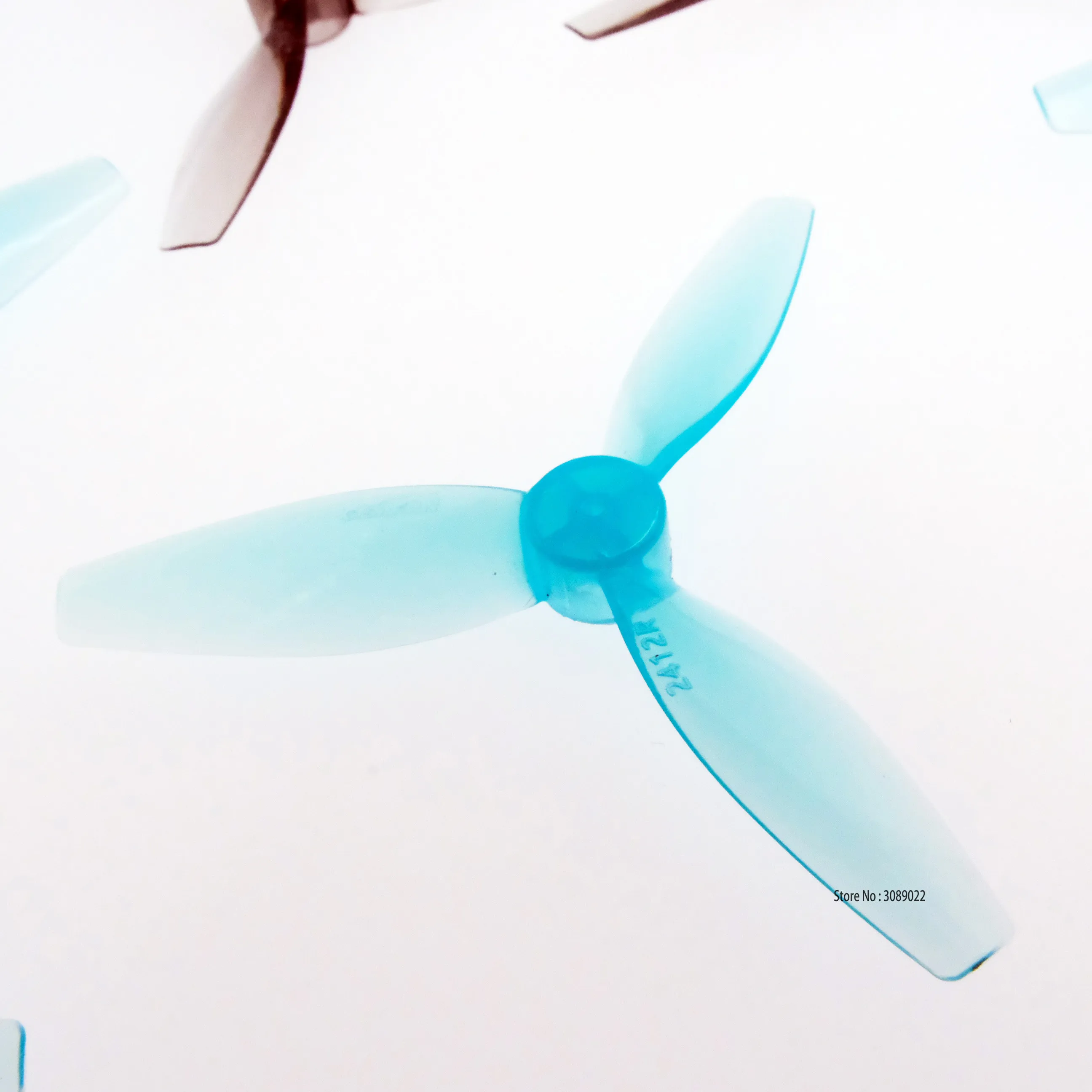 16PCS / 8Pair Gemfan 2412-3 61mm 3 Blade PC Propeller 1.2mm Hole For 8520 brushed motor FPV Mini RC Drone Quadcopter Frame Kit