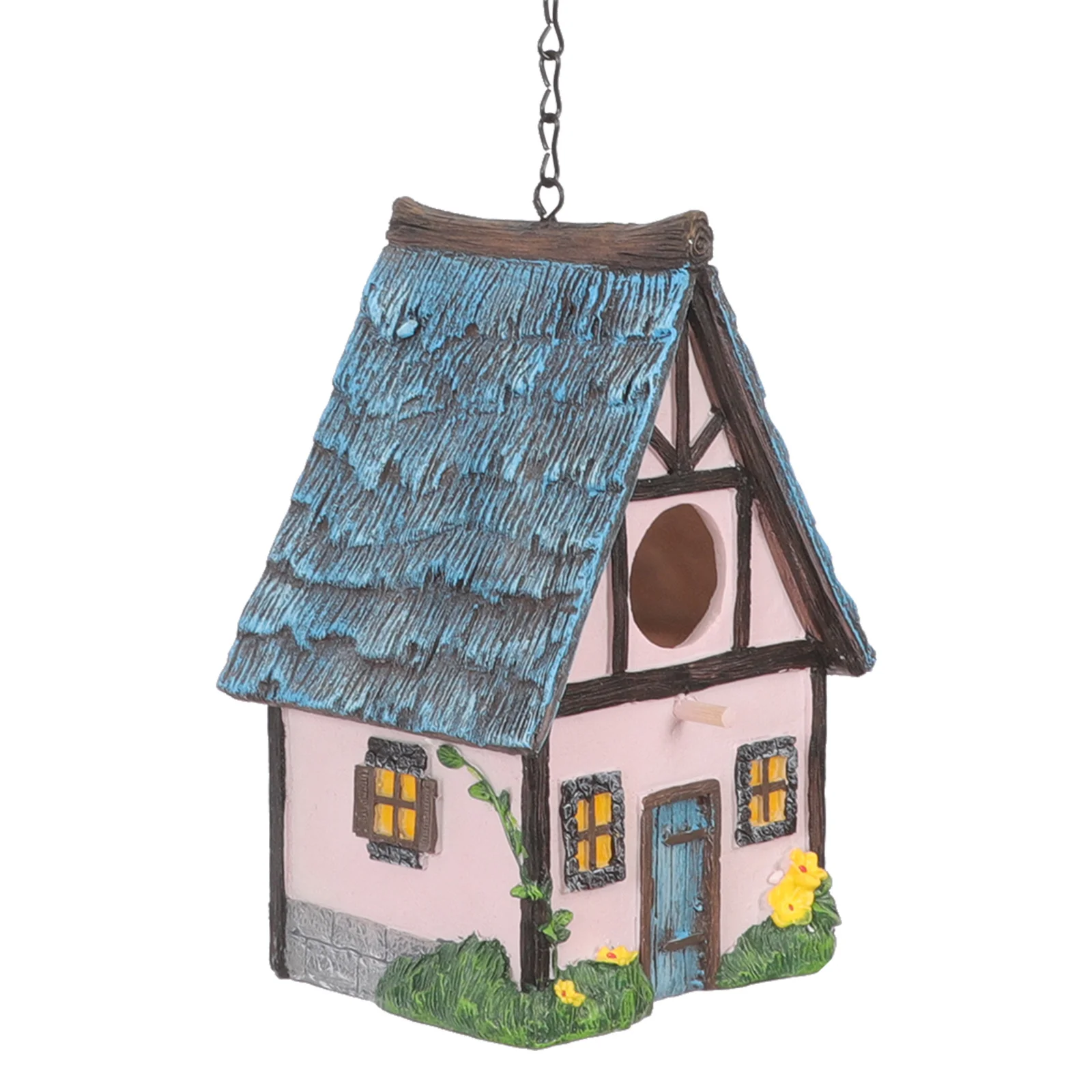 

Resin Bird Outdoor Hanging Durable Bird Nest Garden Decoration Backyard Hanging Birdhouse Garden Decoration