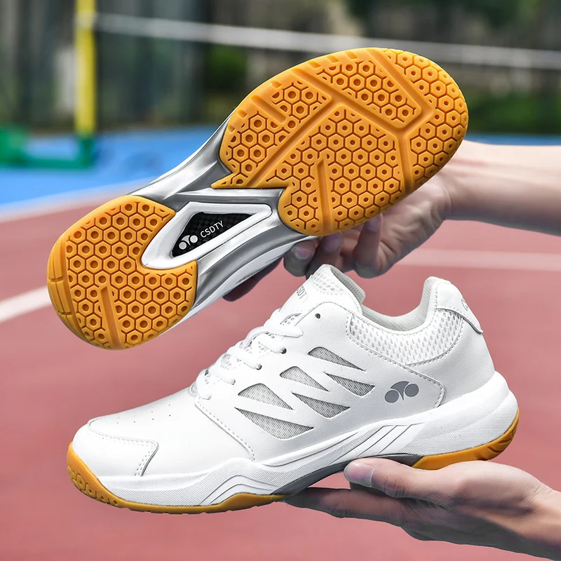 2024 nowe tenisówki dla mężczyzn oddychające trening tenis buty amortyzujące tenisówki na świeżym powietrzu kobiet pantofelki do badmintona