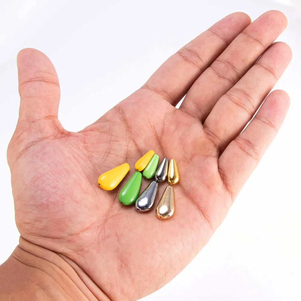

10pcs Fishing Inline Spinner Bait Beads 1.2g 3g Spinner Bodies Lure Trolling Freshwater Walleye Fish Tackle Tool Accessories