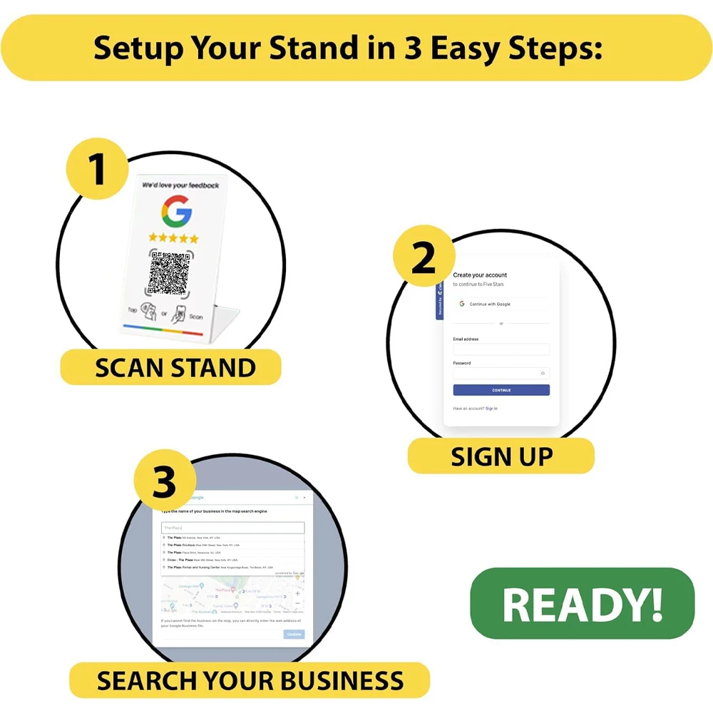 Programmable NFC215 for Google Review Card NFC Station Table 13.56Mhz QR code can be independently set to link Standing Card