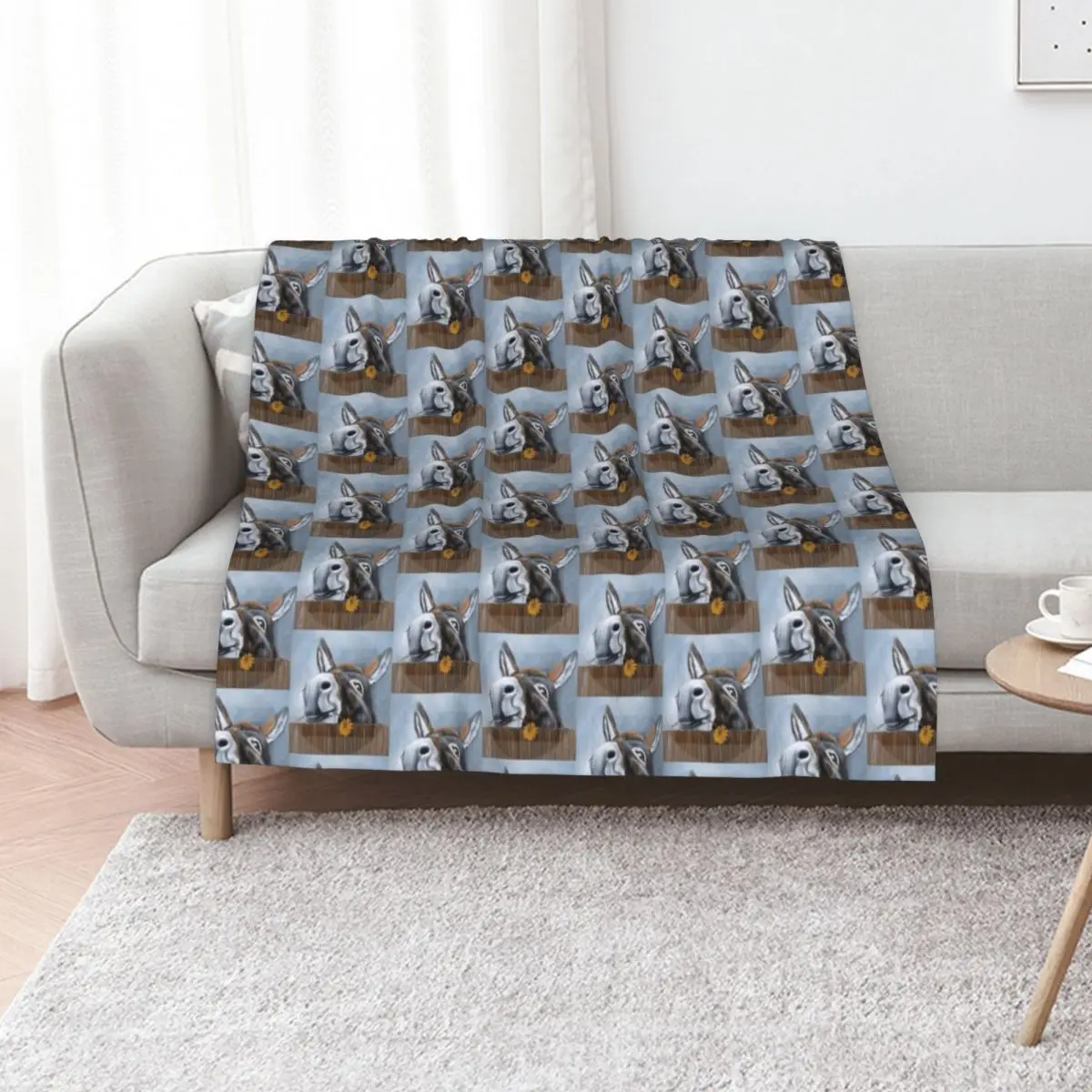A Donkey called Daisy Throw Blanket sofa bed Designers Summer blankets ands Blankets For Bed Beautifuls Blankets