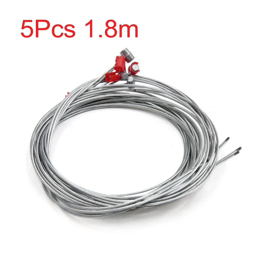 X Autohaux 2/5/6/10 Pcs 1.2M 1.8M 2M Length 1.6mm Dia Clutch Cable Steel Flexible Throttle Clutch Cable Wire for Motorcycle