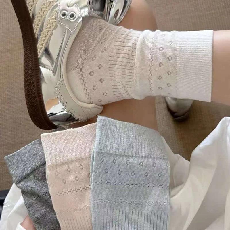 

Charming Anime Socks for Women and Girls, Mid-Length Cotton Comfort Socks, Warm and Soft