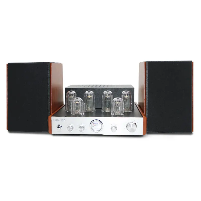 2026 El34 Multifunctional Hifi Audio Home Class bluetooth High Power Triode Bass Vacuum Tube Amplifier Kit with Coaxial
