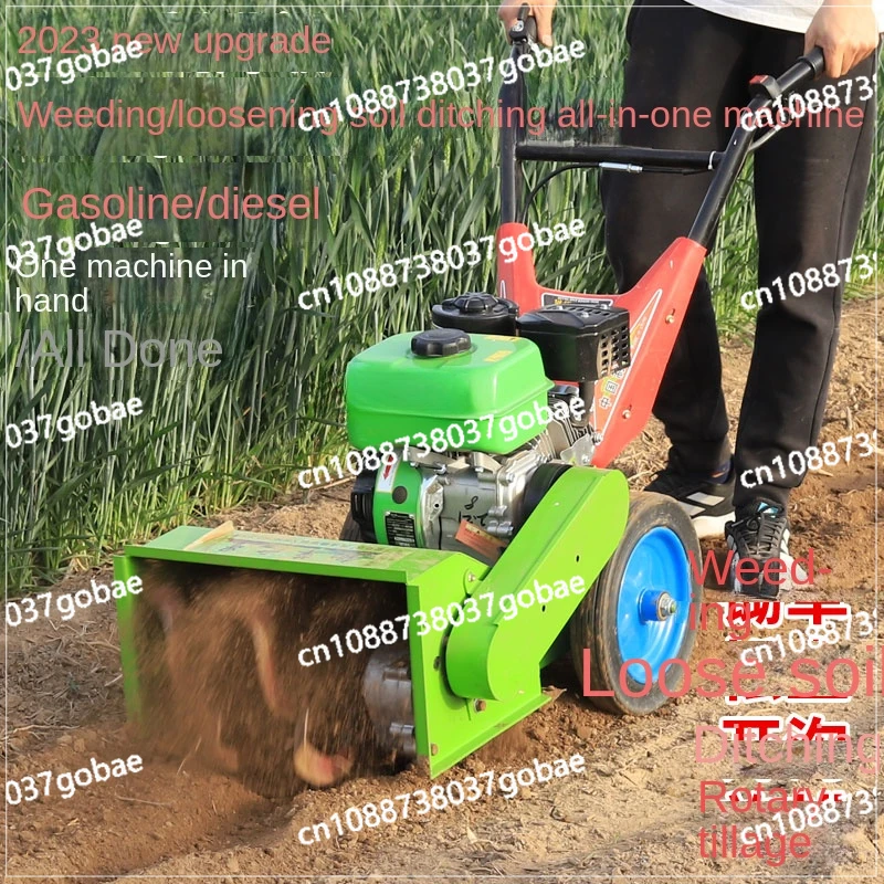 Wyj Weeding Machine Agricultural Small Mini-Tiller Rotary Tillage Gasoline Weeding and Ditching