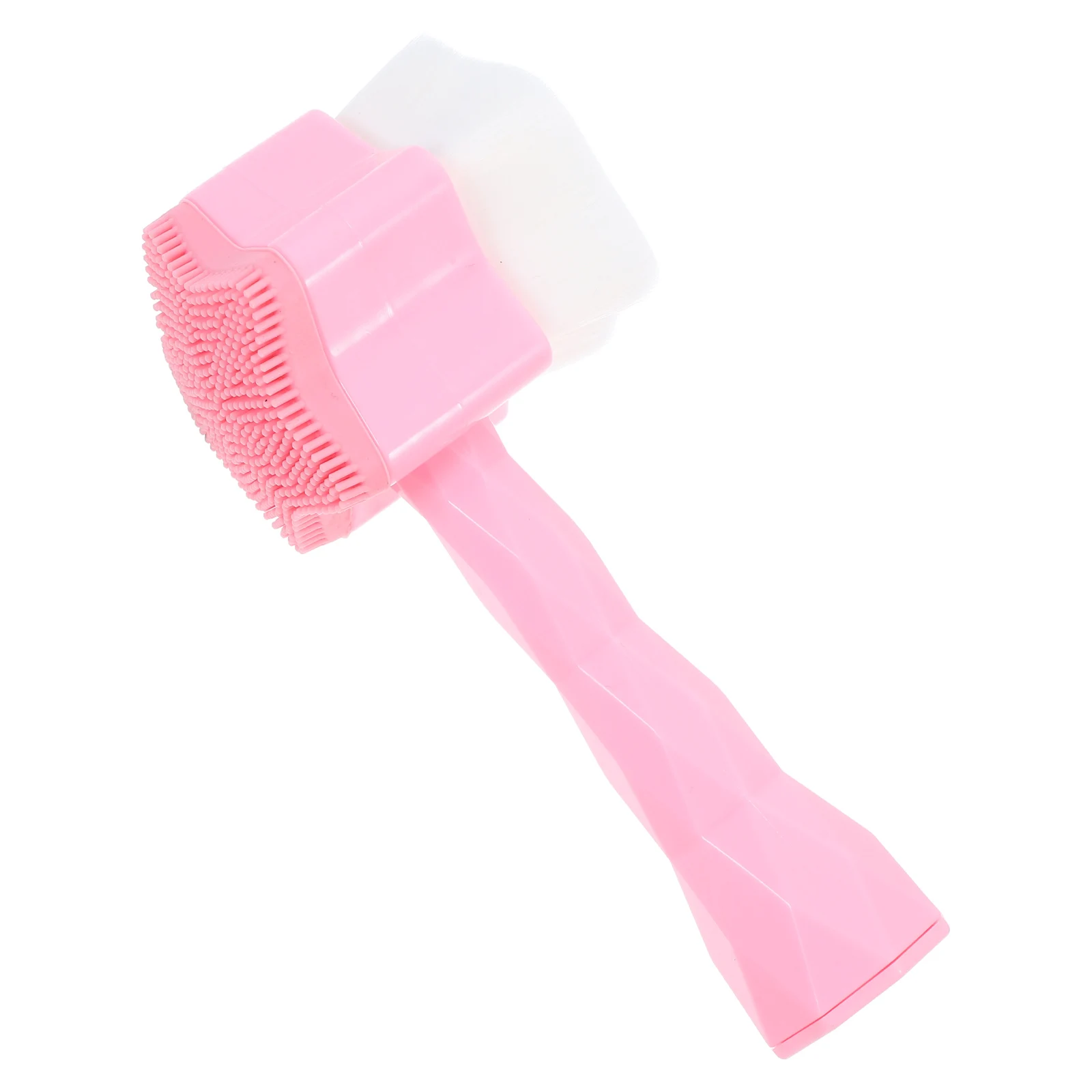 

Facial Brush Manual Skin Care Tool Soft Bristles Ergonomic Design Durable Plastic Lightweight Portable for Home Travel Face