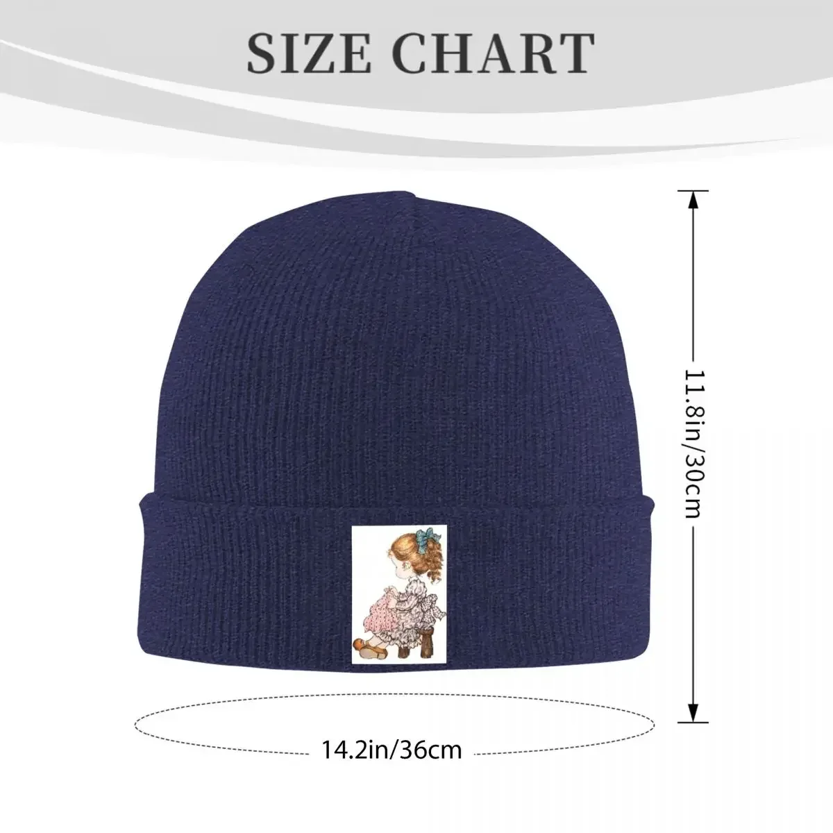 Sarah Kay Swing Girl Warm Knitted Cap Hip Hop Bonnet Hat Autumn Winter Outdoor Beanies Hats for Unisex Adult