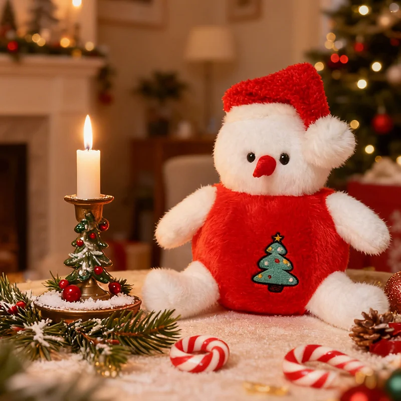 عيد الميلاد بلوشي 25 سنتيمتر عيد الميلاد سلسلة الحيوان أفخم دمية الرنة الدب الصغير البطريق ثلج دمية مهرجان ديكور الحفلات هدية عيد الميلاد #2