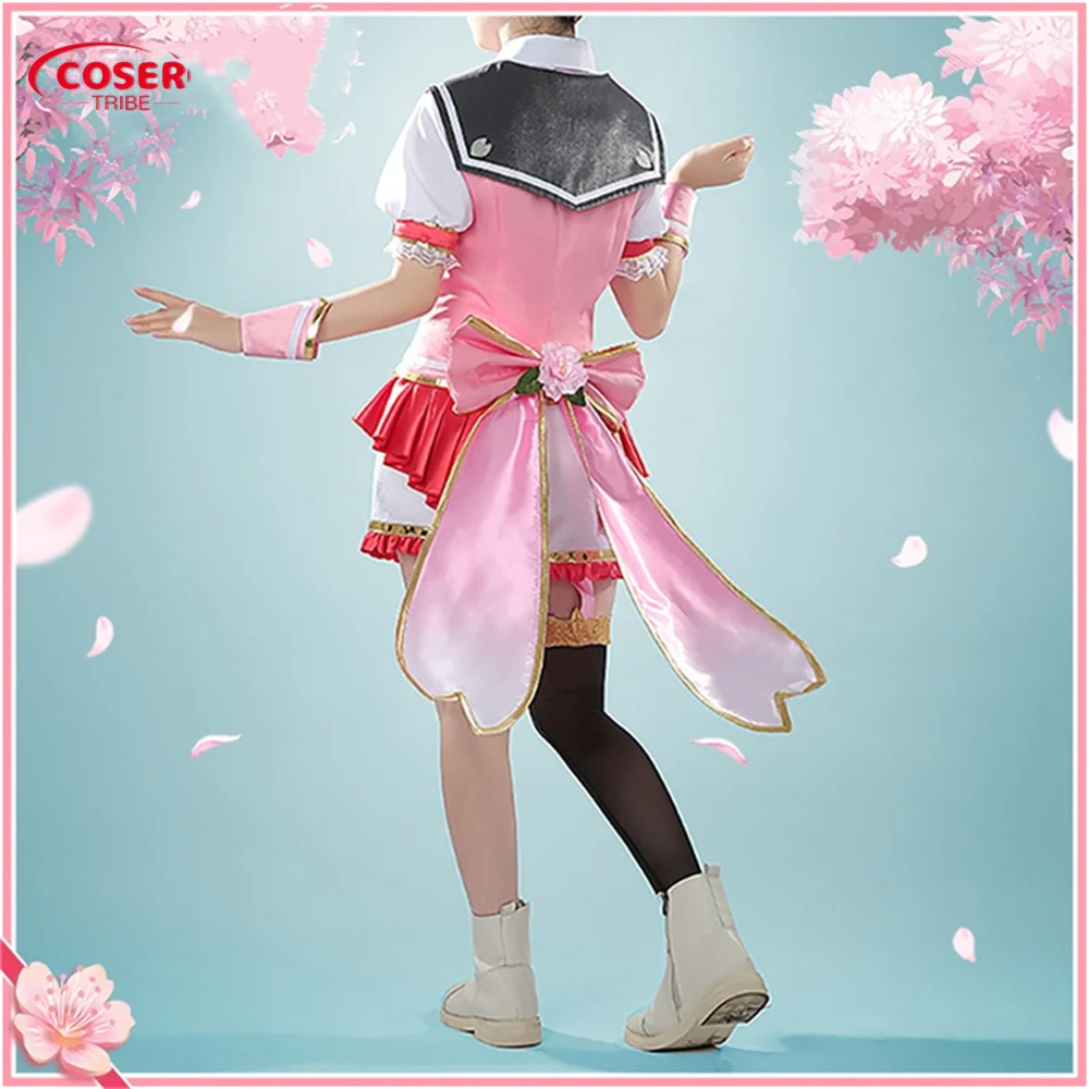 COSER TRIBE Anime Game Pretty Derby Sakura Laurel Performance clothing cute Halloween Carnival Role CosPlay Costume Complete Set