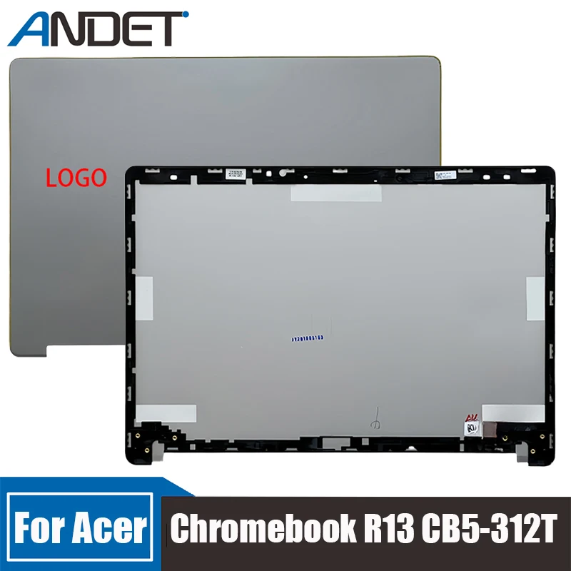 

New For Acer Chromebook R13 CB5-312T Notebook Silver Metal Lcd Back Cover Rear Lid Top Case Laptop A Housings Accessories