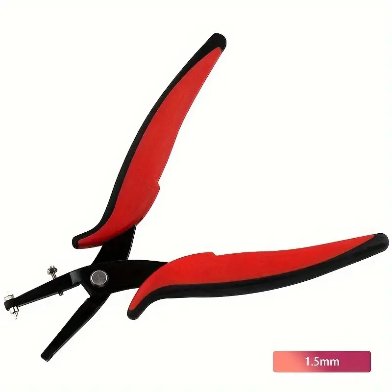 Heavy Duty Hole Punch Pliers for Jewelry Leather Craft Metal Sheet - Durable Carbon Steel Perforation Tool with Comfort Grip