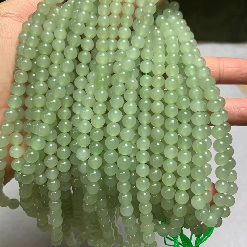 Hetian Jade Qinghai Material 108 Buddha Beads Multi-Loop Bracelet Fine Hand Jewelry Accessory
