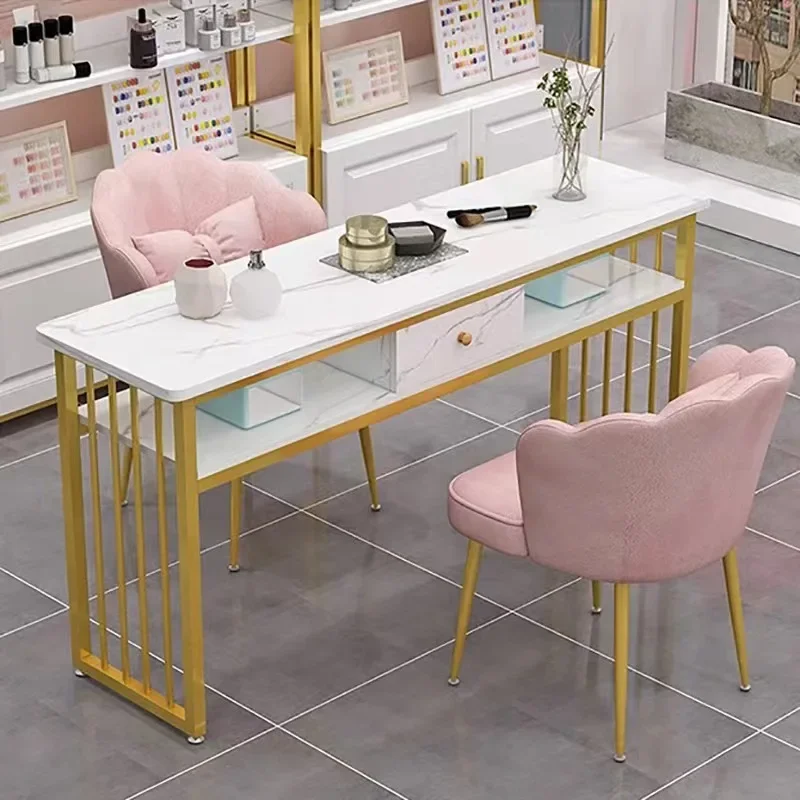 Factory Direct Surprise Price Salon Furniture Manicure Wood Metal Beauty Nail Tables Dresser Available Table for Nail Table