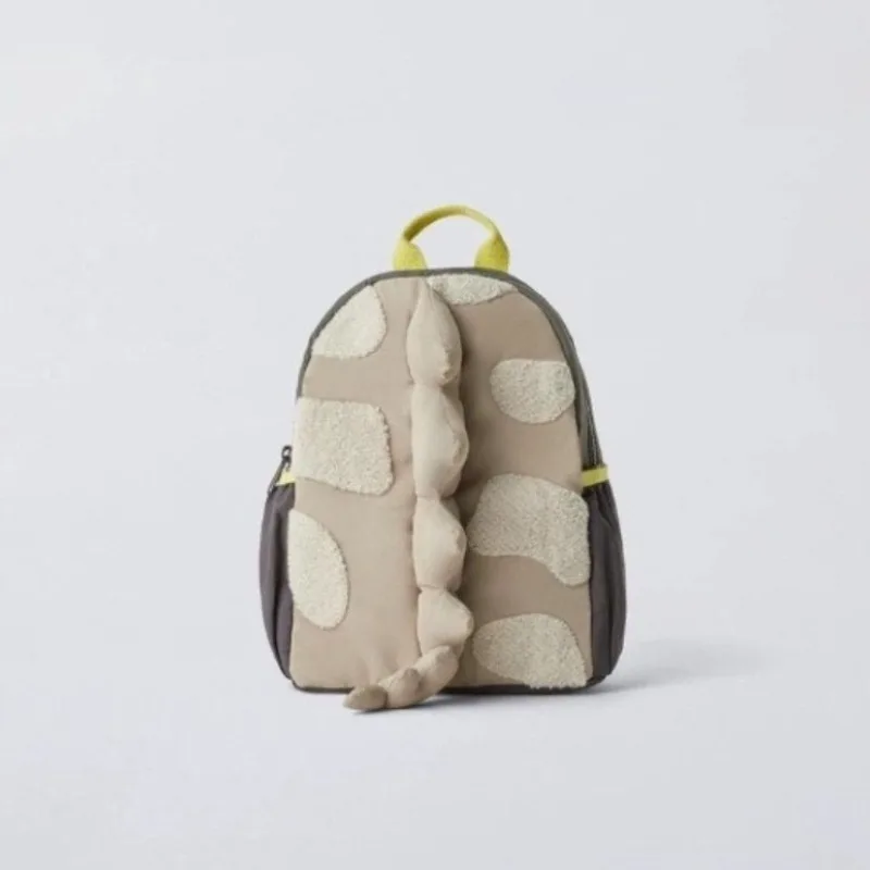 2026 New Cartoon 3D Dinosaur Tail Student Backpack Cute and Stylish School Bag for Boys and Girls Casual Outdoor Travel Backpack