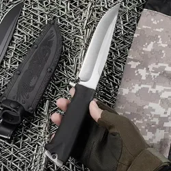 9.3 inch High Quality Outdoor Survival Knife 65*13 Special Steel Military Tactical Knife with Scabbard Bowie Knife