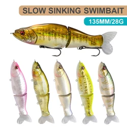 13.5cm 28g Fishing Lures Slow Sinking Swimbait Wobbler Artificial Hard Bait Joint Bait Fishing Accessories Bass Decoy DJY100