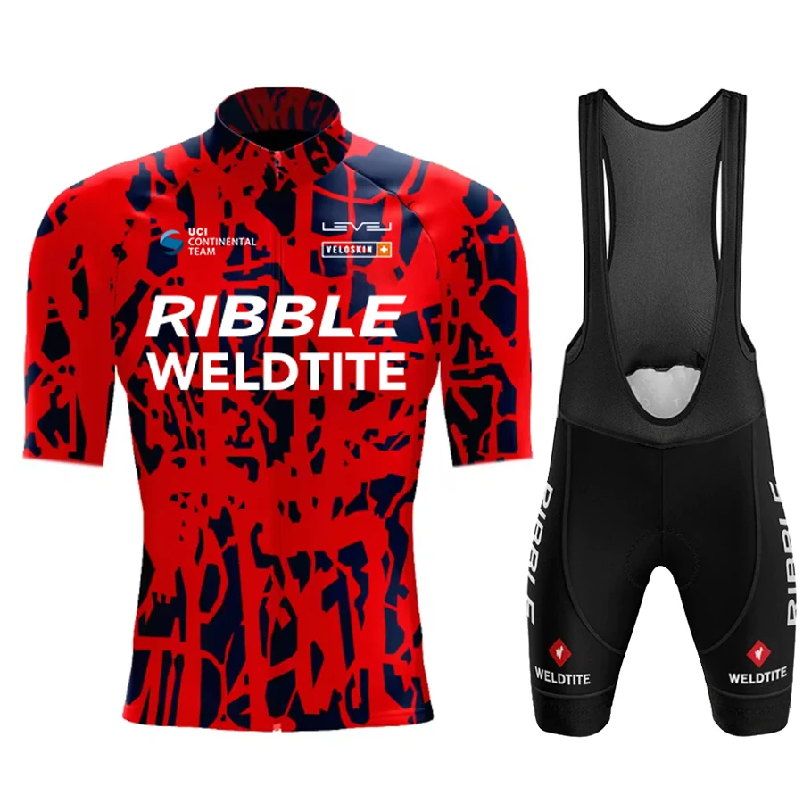 

New Summer Cycling Clothes Men Cycling Kits MTB Bike Clothing Short Sleeve Breathable Racing Road Bicycle Cycling Jersey Sets